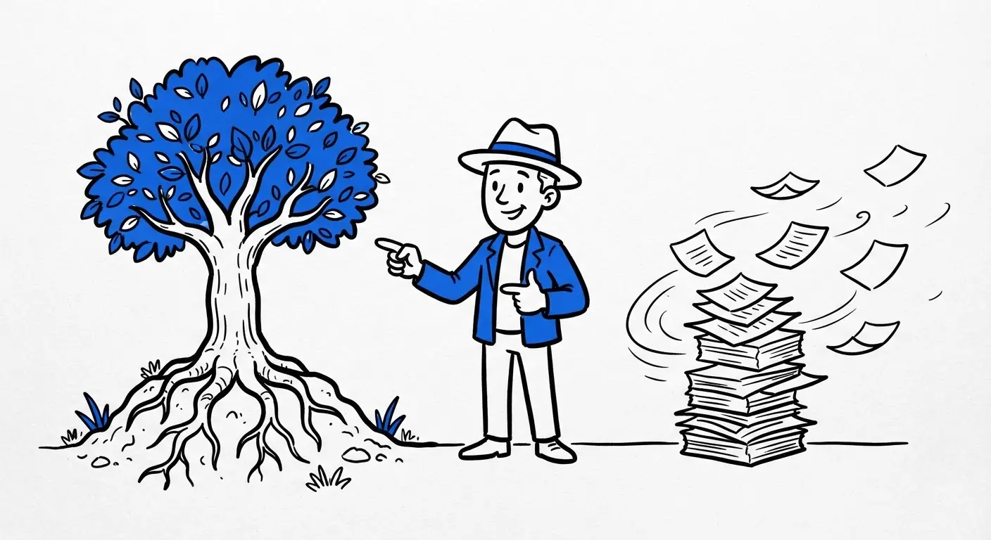Editorial content versus scaled content comparison