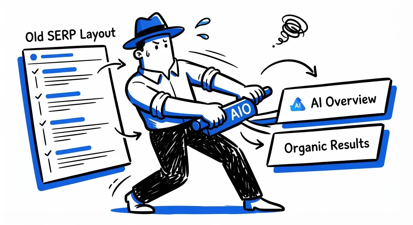 AI Overviews reorganizing the SERP layout