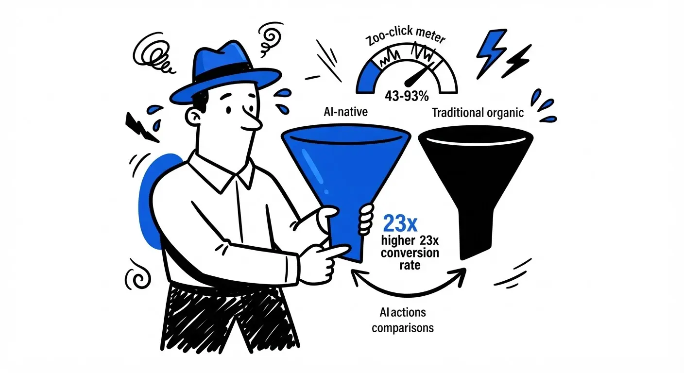 AI search engine traffic patterns