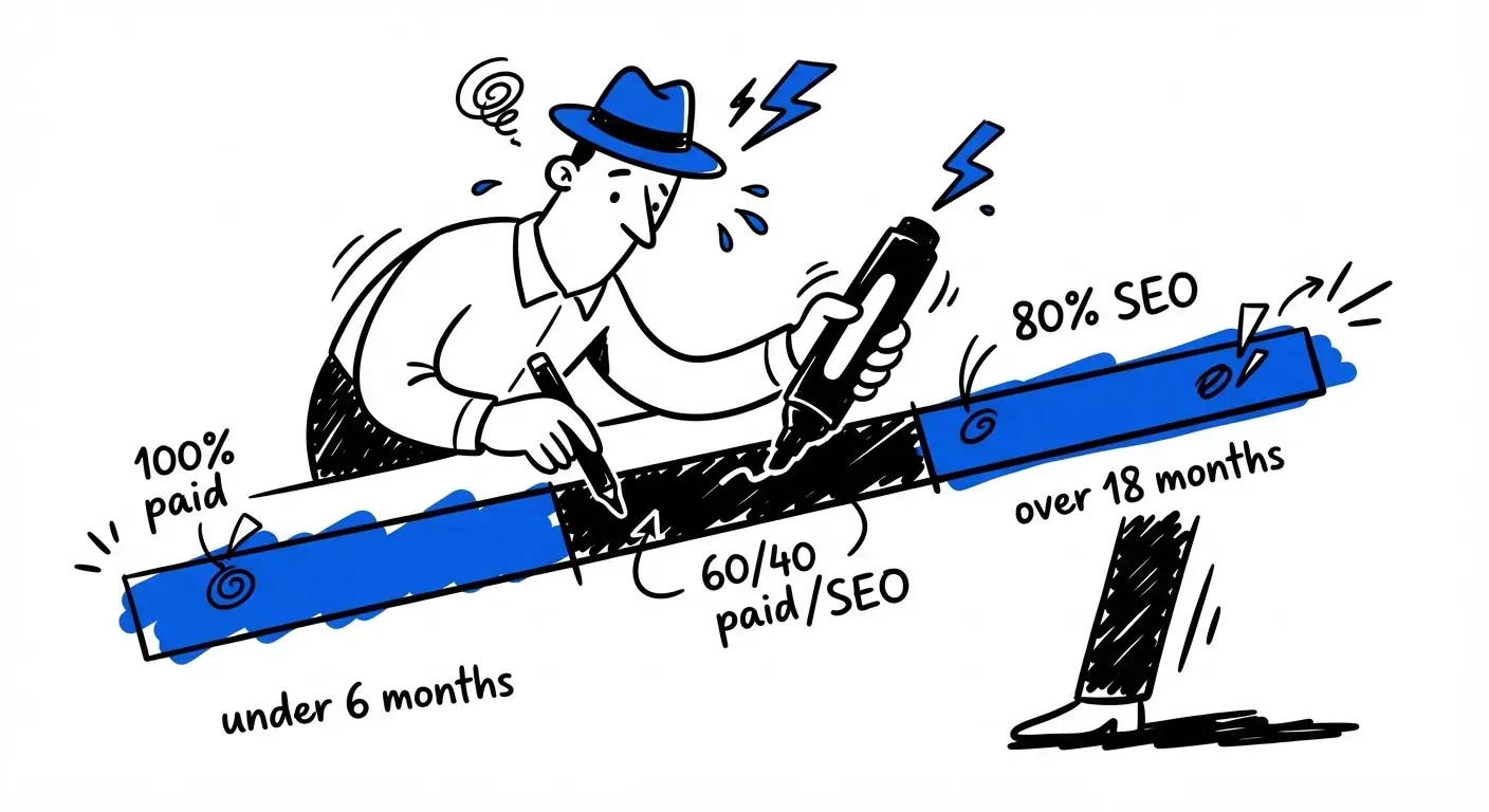 SEO vs paid runway scoring framework
