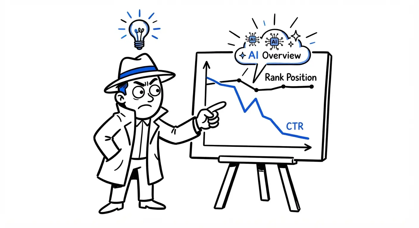 AI Overviews overlay on algorithm updates