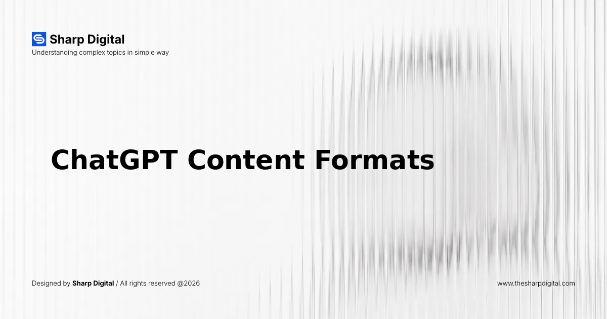 ChatGPT Content Formats