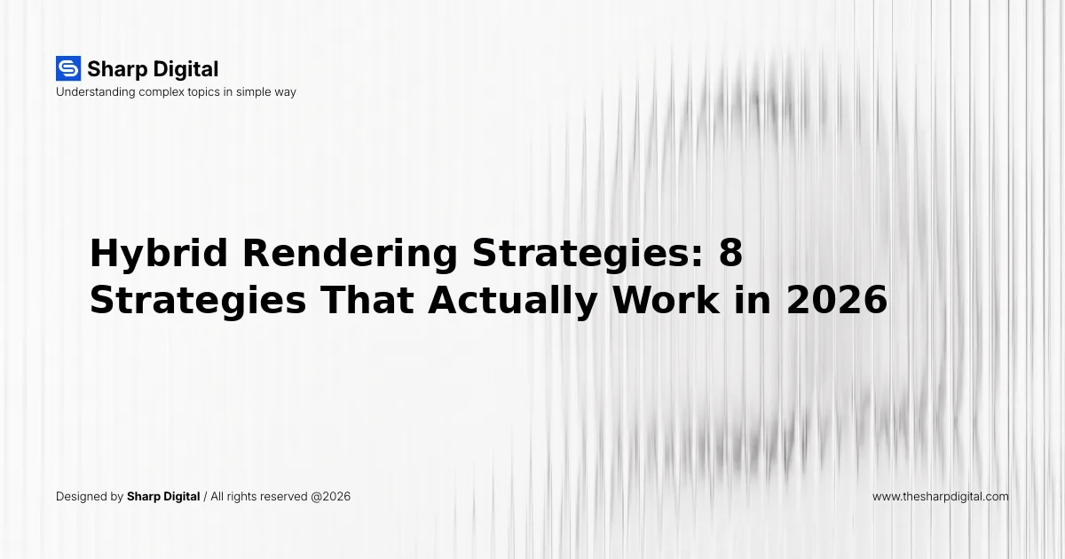Hybrid Rendering Strategies: 8 Strategies That Actually Work in 2026