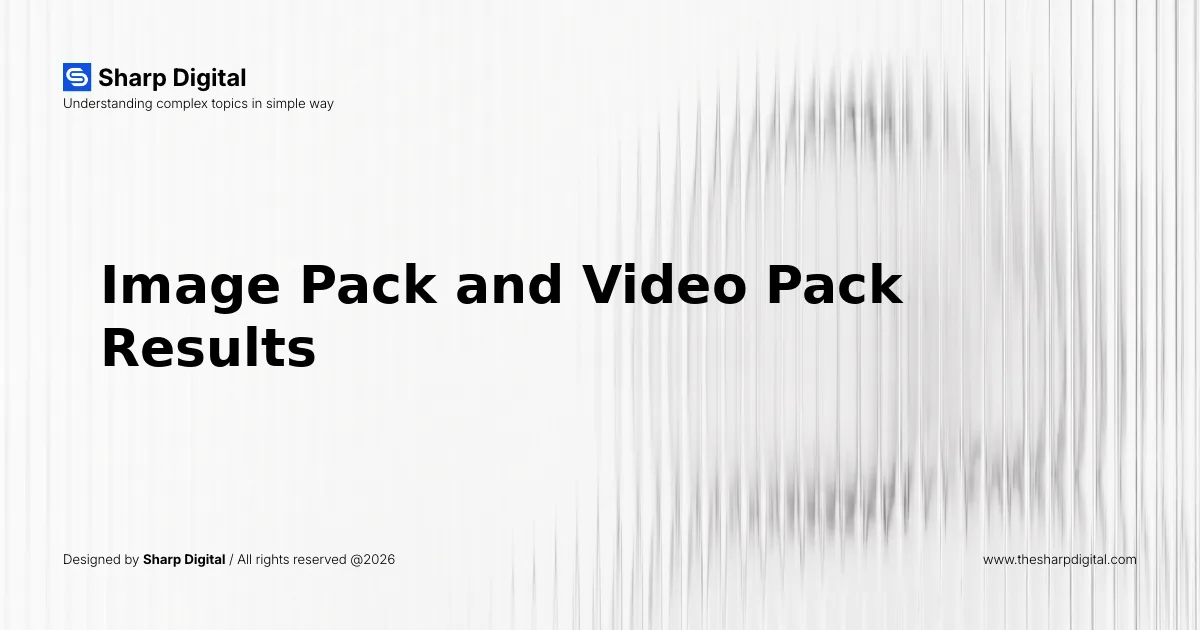 Image Pack and Video Pack Results