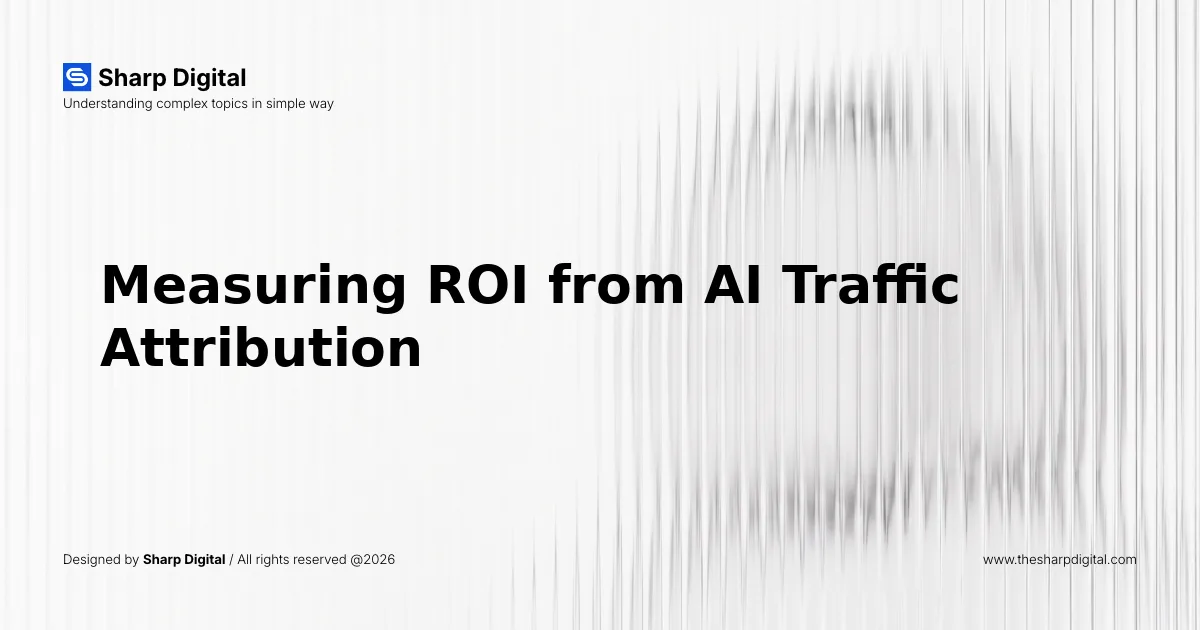 Measuring ROI from AI Traffic Attribution