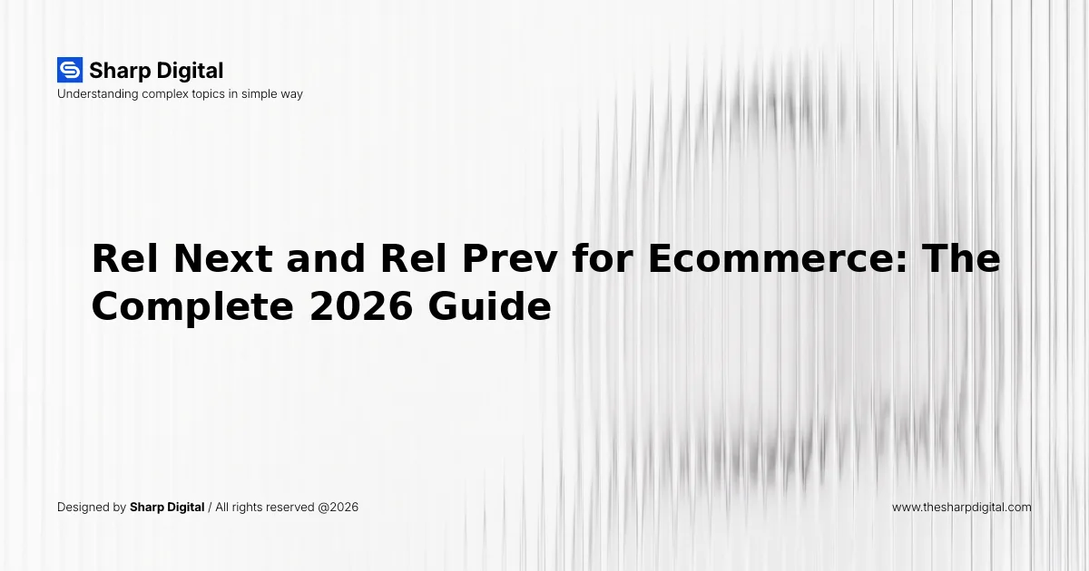 Rel Next and Rel Prev for Ecommerce: The Complete 2026 Guide