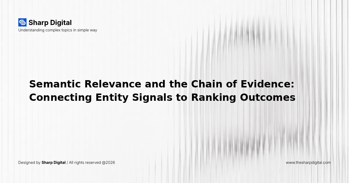 Semantic Relevance and the Chain of Evidence: Connecting Entity Signals to Ranking Outcomes