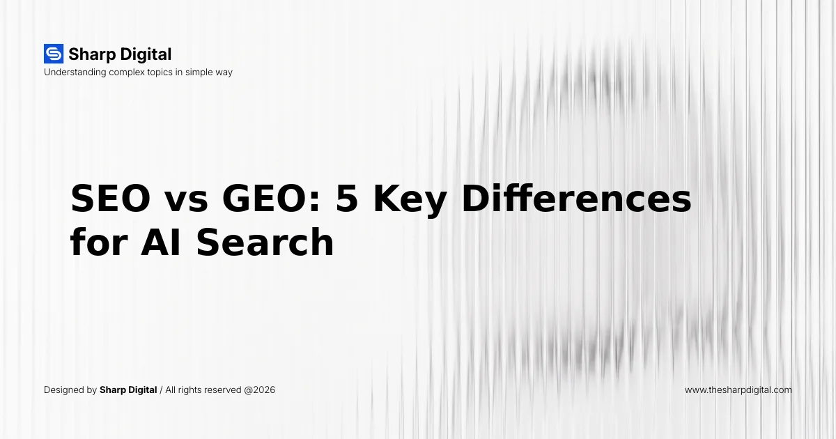 SEO vs GEO: 5 Key Differences for AI Search